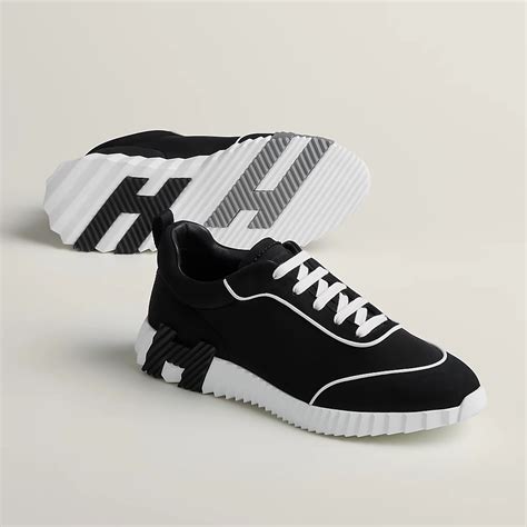 hermes bouncing sneaker black white|hermes bouncing leather.